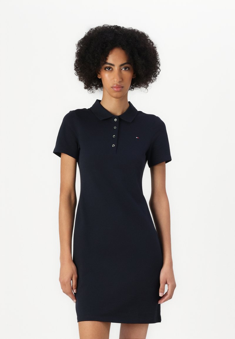 Tommy Hilfiger - SLIM DRESS  - Shirt dress - desert sky, Enlarge