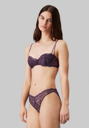 LIGHTLY LINED BALCONETTE SENSUAL STRETCH LACE - Balconette tipa krūšturis - nightshade
