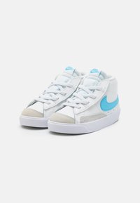 Nike Sportswear BLAZER MID '77 UNISEX - Höga sneakers - summit white/aquarius blue/photon dust/white
