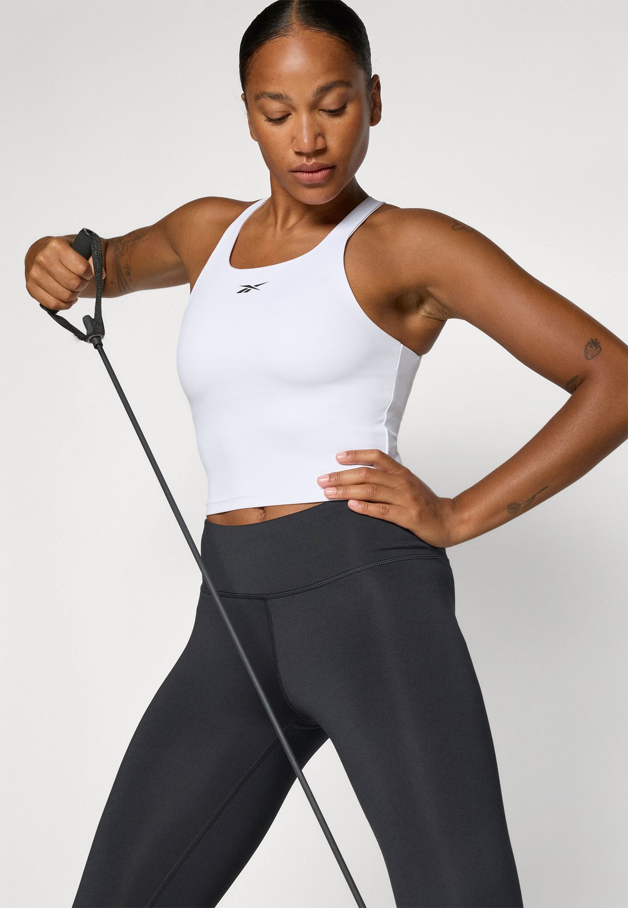 TRAIN ASYMMETRICAL STRAP TANK