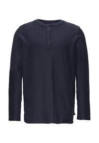 QS MIT GARMENT DYE - Longsleeve - tiefblau
