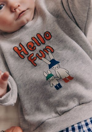 Next, REGULAR FIT -  SET   - Sweatshirt - blue check hello fun