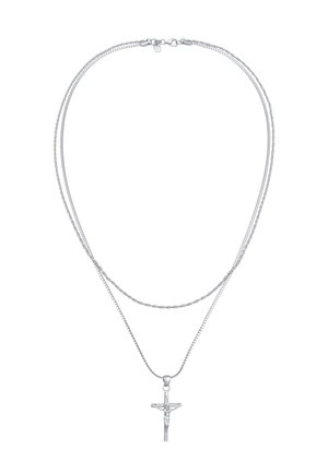 LAYER KREUZ - Halsband - silber