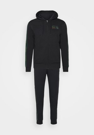HOODED FULL ZIP SUIT - Survêtement - black