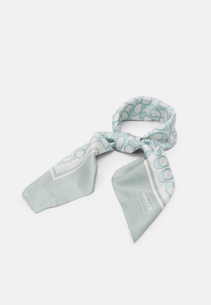 COACH VINTAGE SIGNATURE PRINTED SQUARE - Lenço - aqua