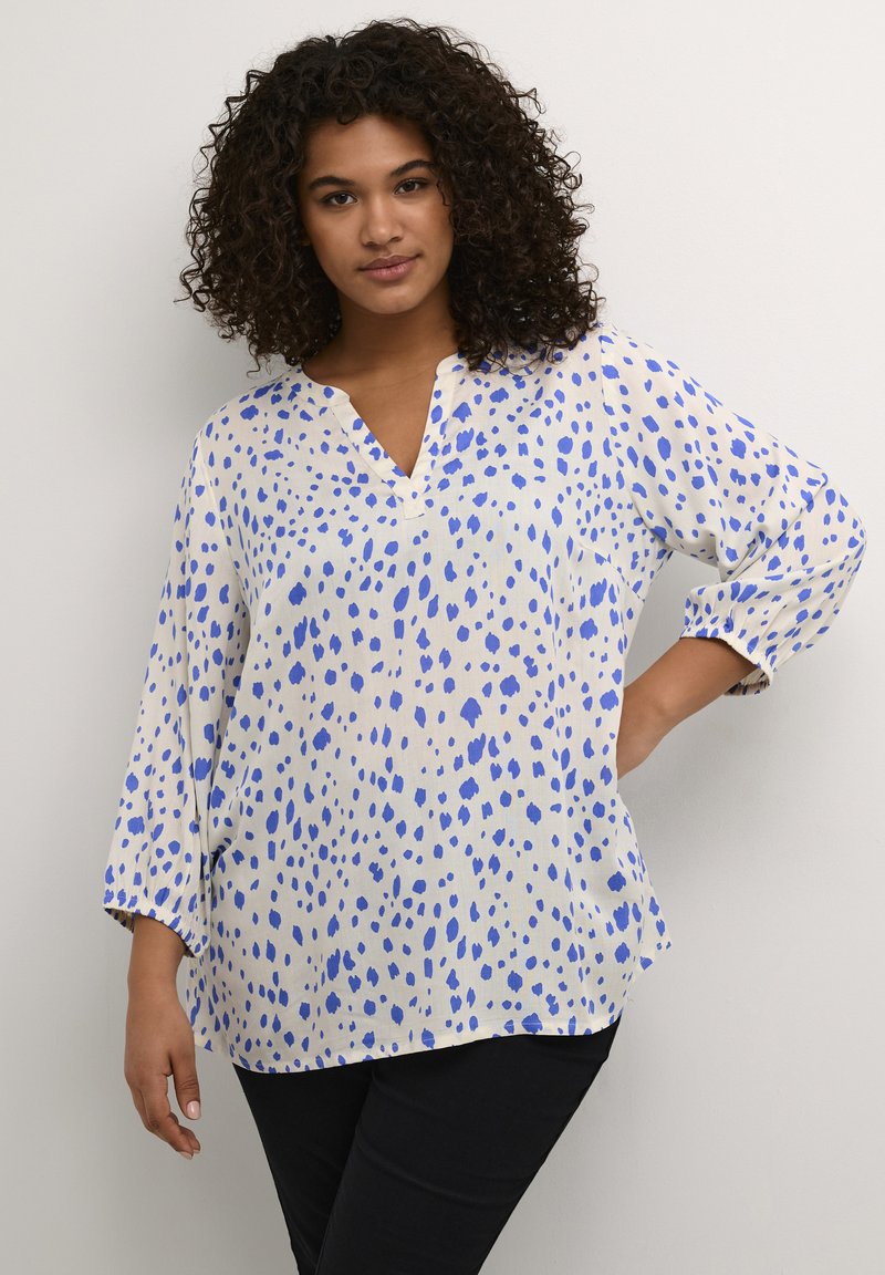 Kaffe Curve - CLAIRA  - Blouse - blue turtledove dot print, Vergroten