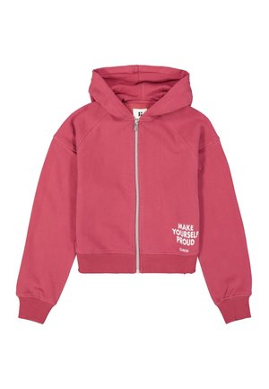 Felpa con zip - plum rose