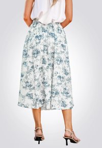 Cupshe ENCHANTING FLORAL PRINT MIDI - A-lijn rok - white