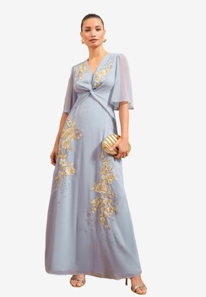 PETITE FIT - EMBROIDERED SLEEVE  - Maxi-jurk - blue