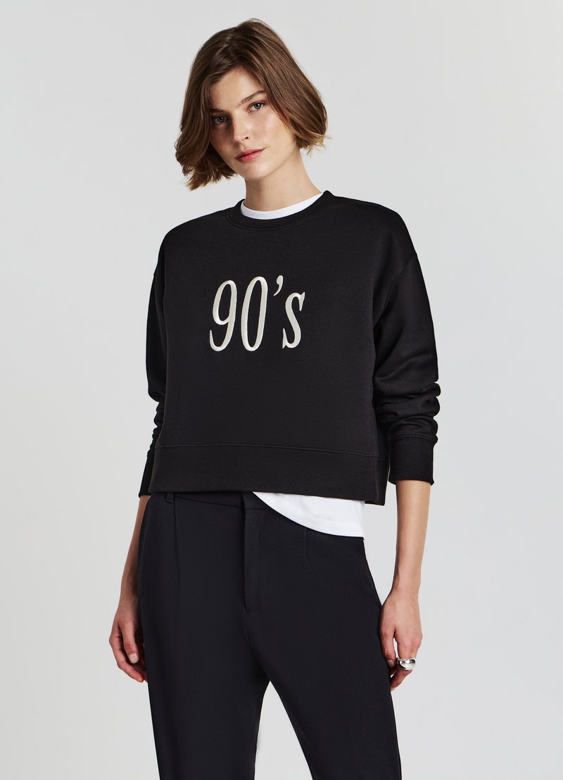 Calliope EMBROIDERY - Felpa - ultrablack