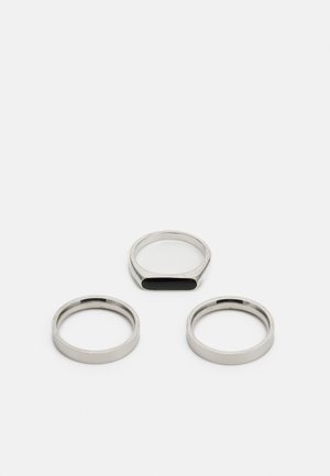 Jack & Jones JACJONA 3 PACK UNISEX - Ring - silver coloured