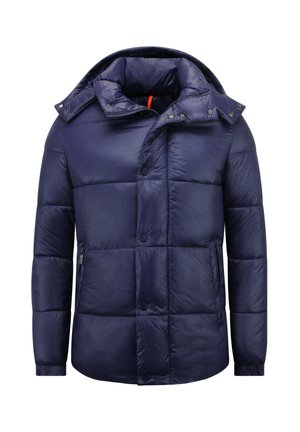 Local Fanatic, PUFFERJAS - JASSEN WINTER CAPUCHON - GRNW - GROEN - 8055 - Winterjas - donker blauw