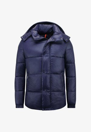 Local Fanatic, PUFFERJAS - JASSEN WINTER CAPUCHON - GRNW - GROEN - 8055 - Winterjas - donker blauw