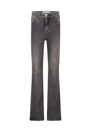 EMILY - Flared Jeans - washed black