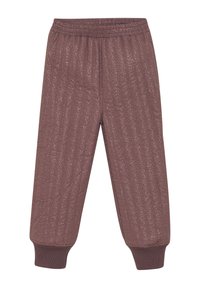EN FANT SET WITH GLITTER - Pantalon classique - rose taupe