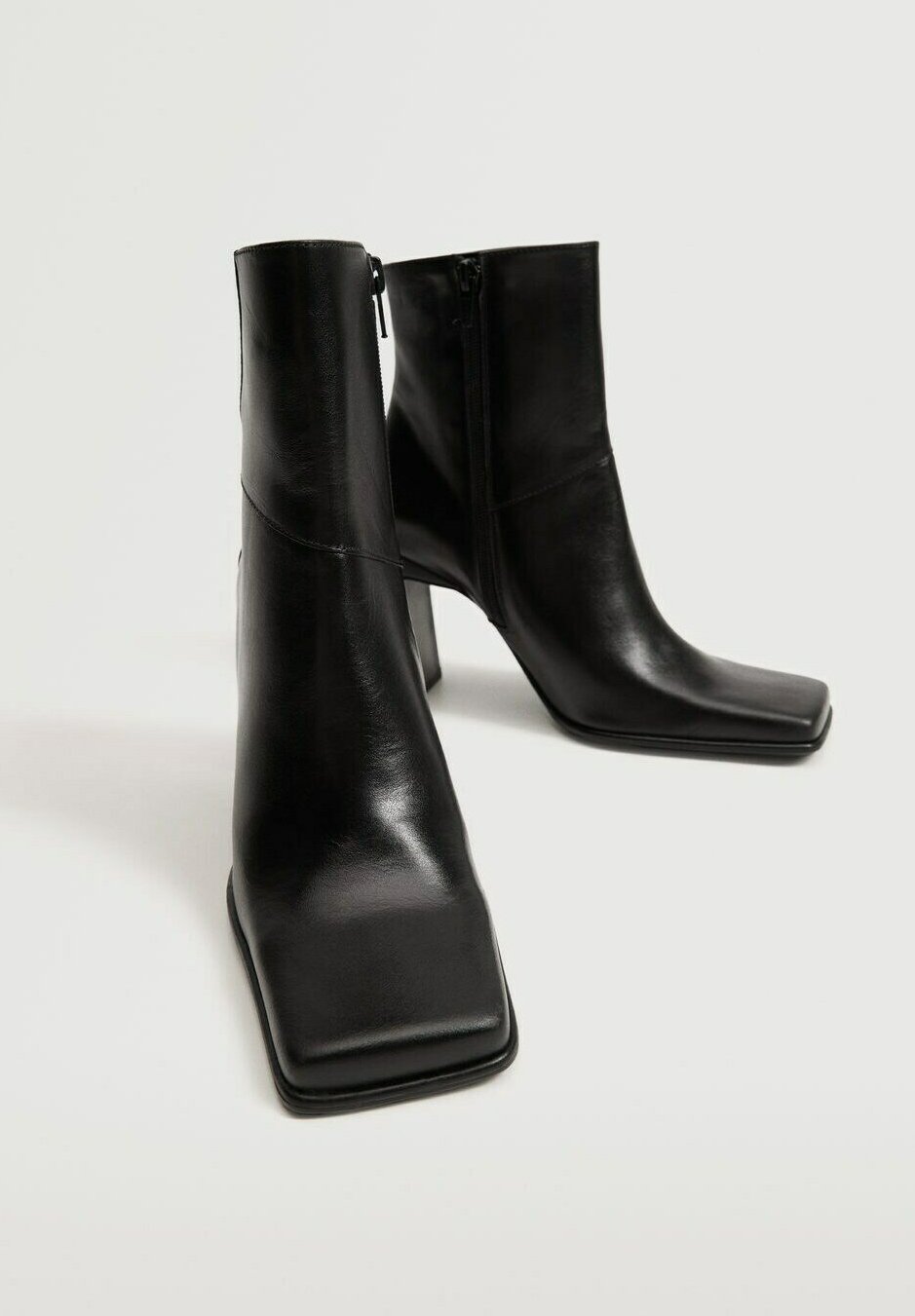 Mango Enkellaarsjes met hoge hak - noir/Zwart - Zalando.nl