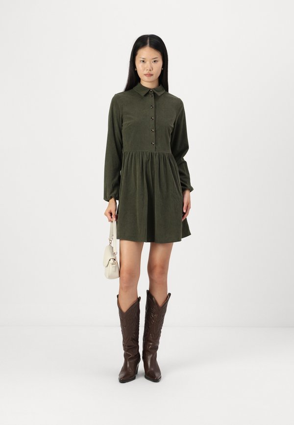 VMMIRJAM SHORT SHIRT DRESS  - Shirt dress - forest night4