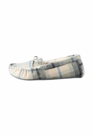 REGULAR FIT - Slippers - blue ecru check