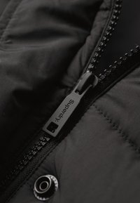Superdry & Co FUJI HOODED MID LENGTH PUFFER - Vinterfrakke - black