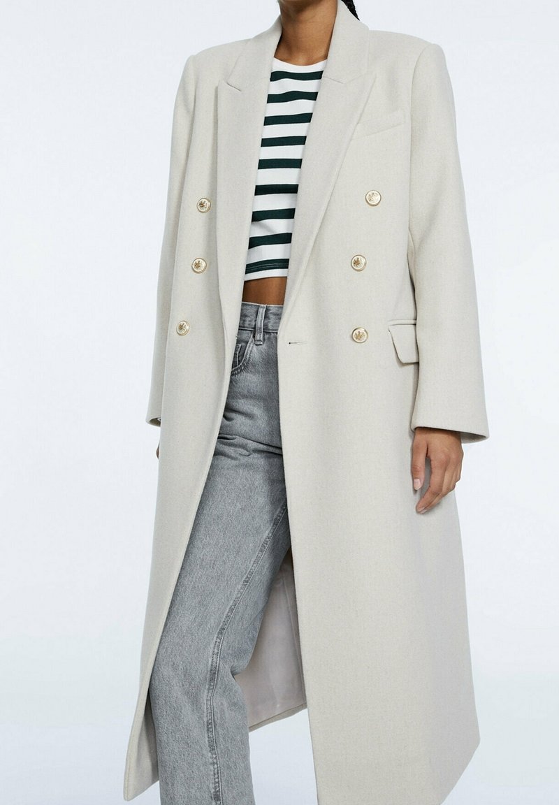 Stradivarius Cappotto classico - off-white