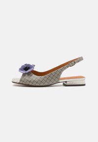 TAYDA46 - Páskové sandály  - espiga black/lavanda/agnes silver