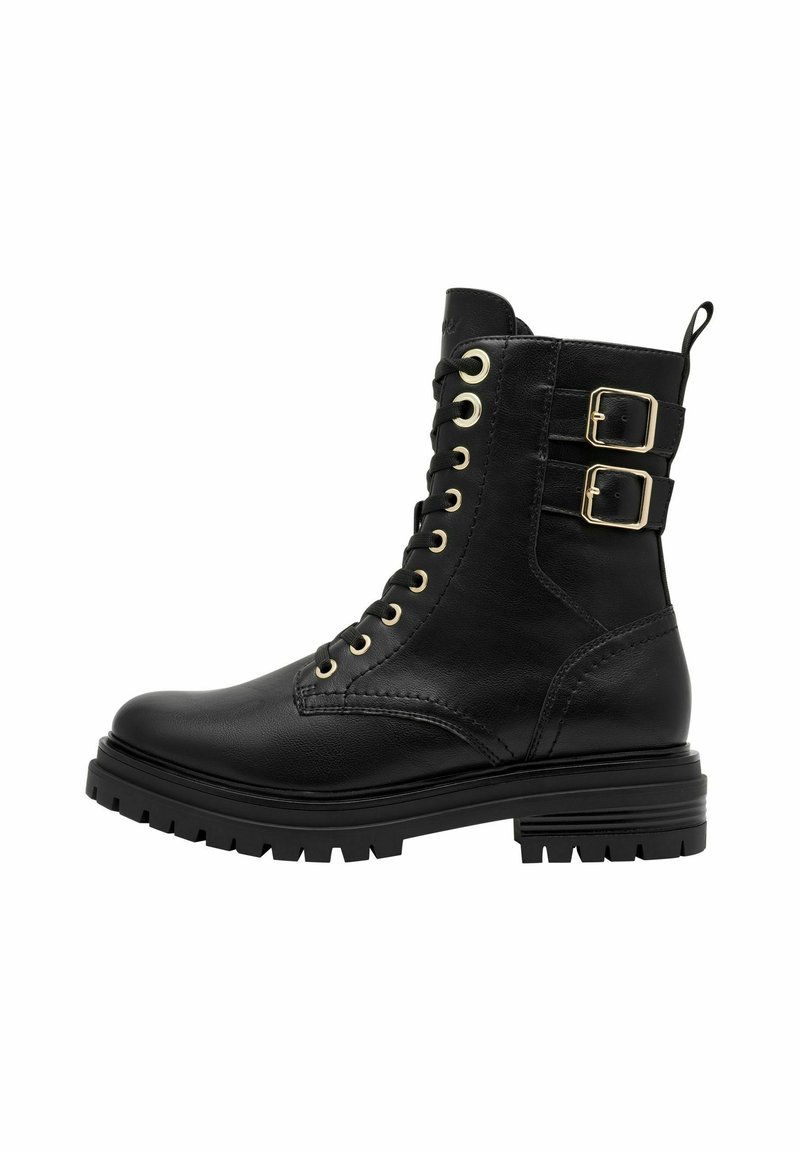 s.Oliver Stivaletti con plateau - black gold