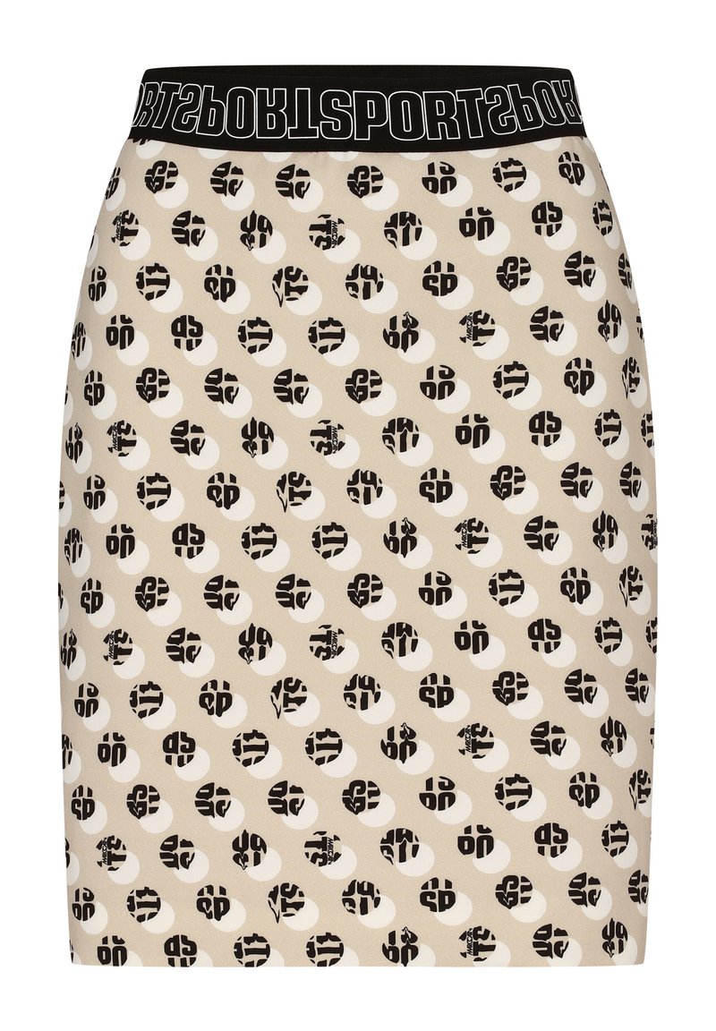 Damen Jeansröcke | Marc Cain Bleistiftrockbeige schwarz/beige - TL14048 Damen Jeansröcke | Marc Cain Bleistiftrockbeige schwarz/beige - TL14048