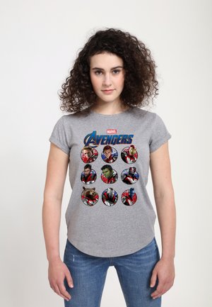 Henry Tiger AVENGERS: ENDGAME HEROIC GROUP - T-shirt print - melange grey