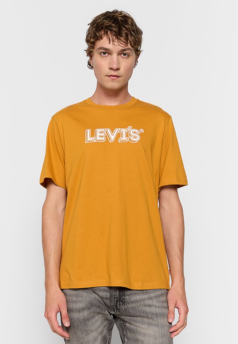 Levi’s® T-shirt print mosterdgeel