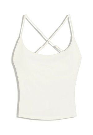 Bershka, (ACTIVE) TECHNICAL STRAPPY TOP - Débardeur - gold-coloured