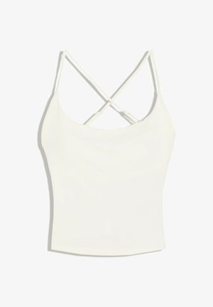 Bershka, (ACTIVE) TECHNICAL STRAPPY TOP - Débardeur - gold-coloured