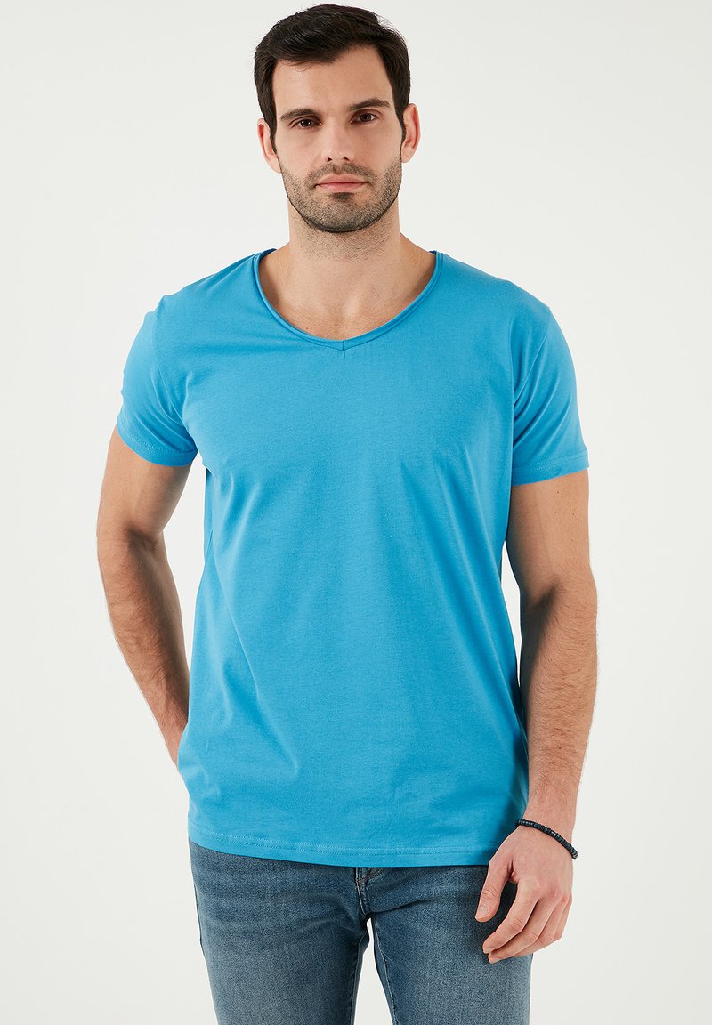 Buratti V-NECK  - Základné tričko - indigo