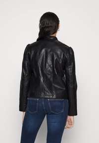 Pepe Jeans Leren jas - black