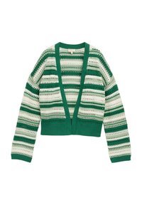 OPEN STRUCTURE  - Kardigan - green mint stripe