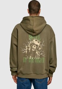 Merchcode HALLOWEEN  SKULL OF THE NIGHT V2  - Felpa con cappuccio - olive