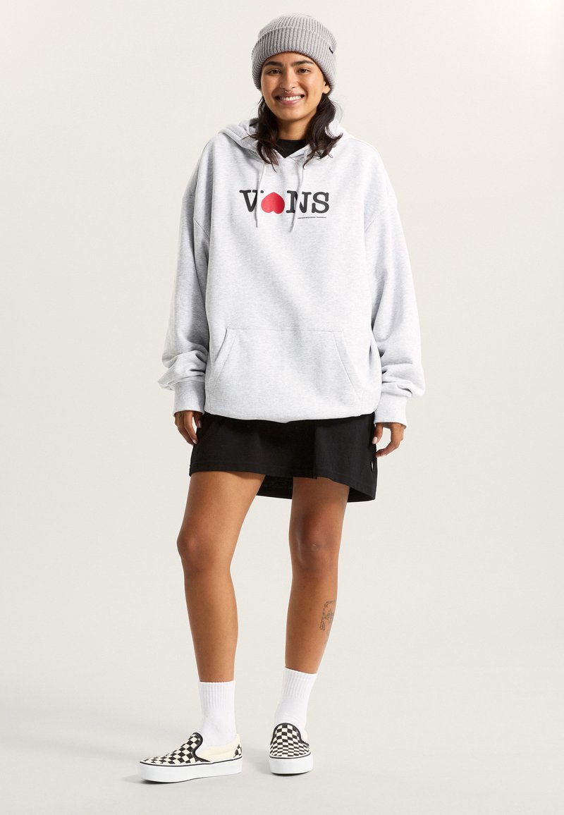 Vans SOUVENIR OVERSIZE - Mikina s kapucí - light grey