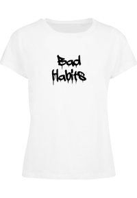 BAD HABITS BOX - T-shirt con stampa - white