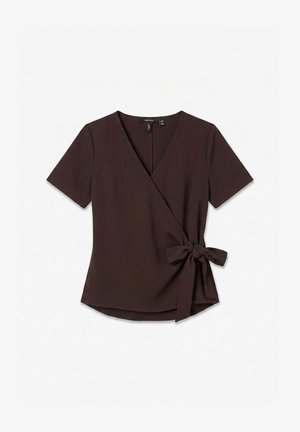 Vero Moda Curve, TOP VMSONJA TOP - Blouse - chocolate torte