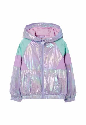 IRIDESCENT PATCHWORK - Impermeable - purple