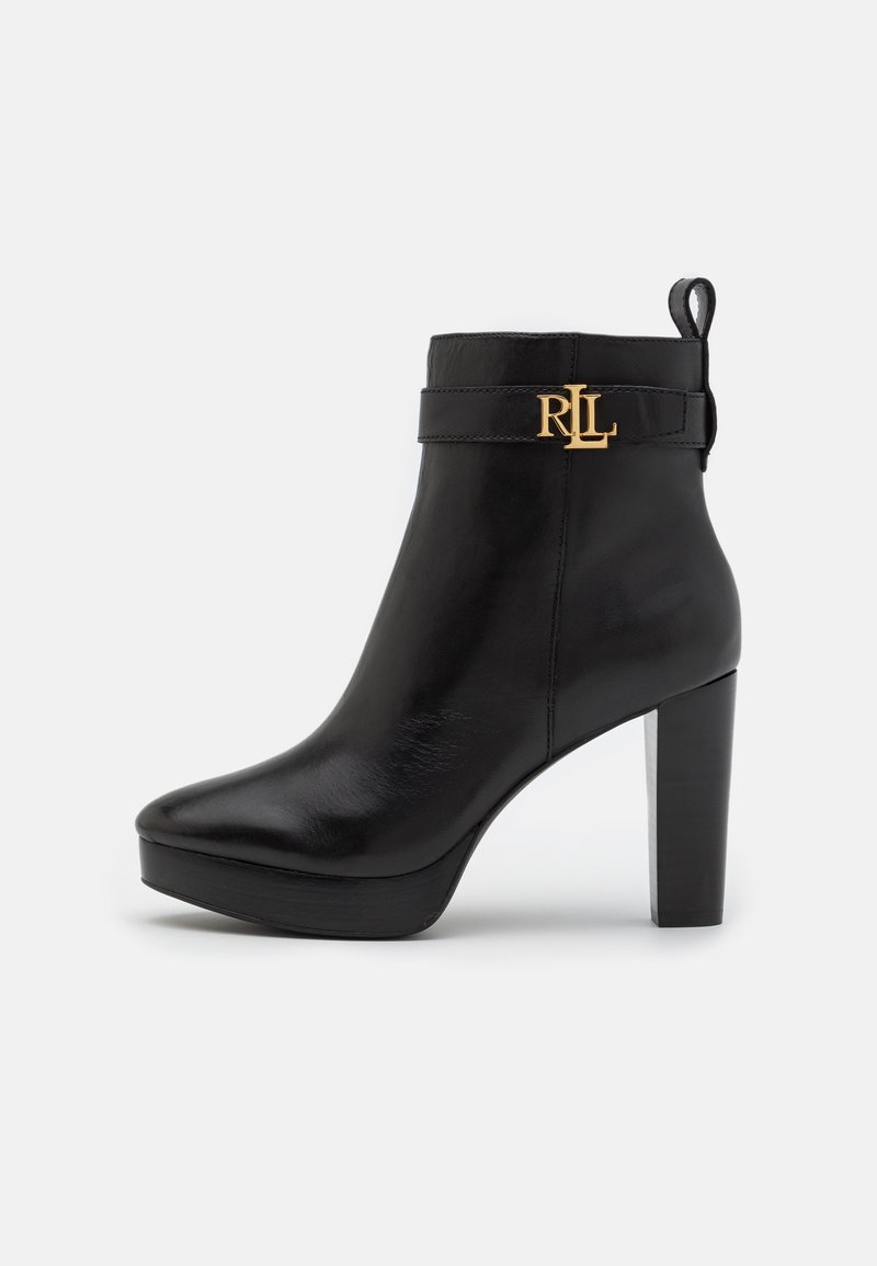 Lauren Ralph Lauren Enkellaarsjes met plateauzool zwart Lauren Ralph Lauren Enkellaarsjes met plateauzool zwart
