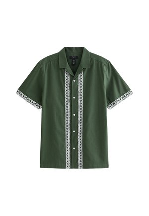 New Look, REGULAR BORDER EMBROIDERED SHIRT - Skjorter - khaki