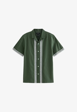 New Look, REGULAR BORDER EMBROIDERED SHIRT - Skjorter - khaki