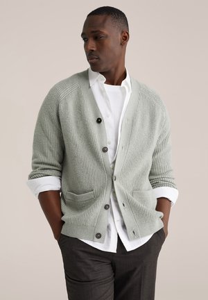 Strickjacke - greyish green
