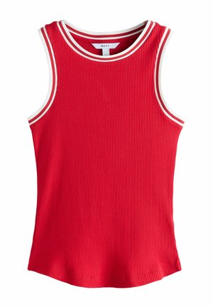 Next REGULAR FIT - RACER TANK SLEEVELESS - Viršus - red white