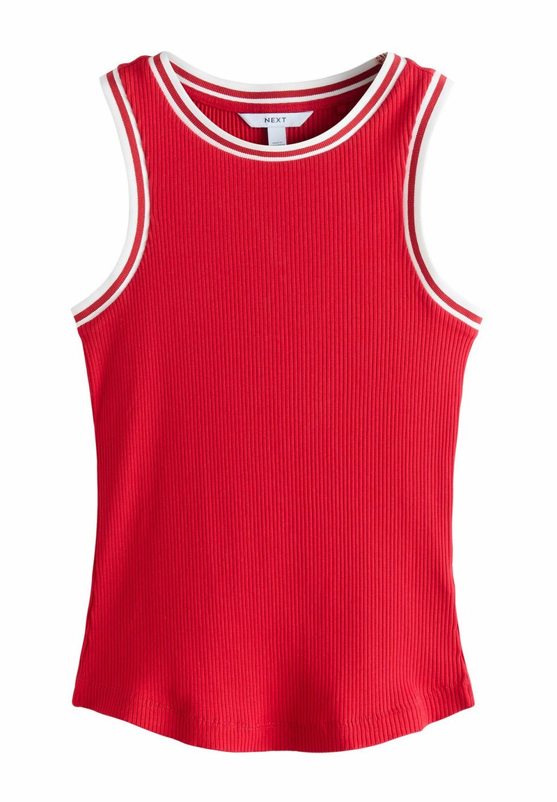 Next REGULAR FIT - RACER TANK SLEEVELESS - Top - red white
