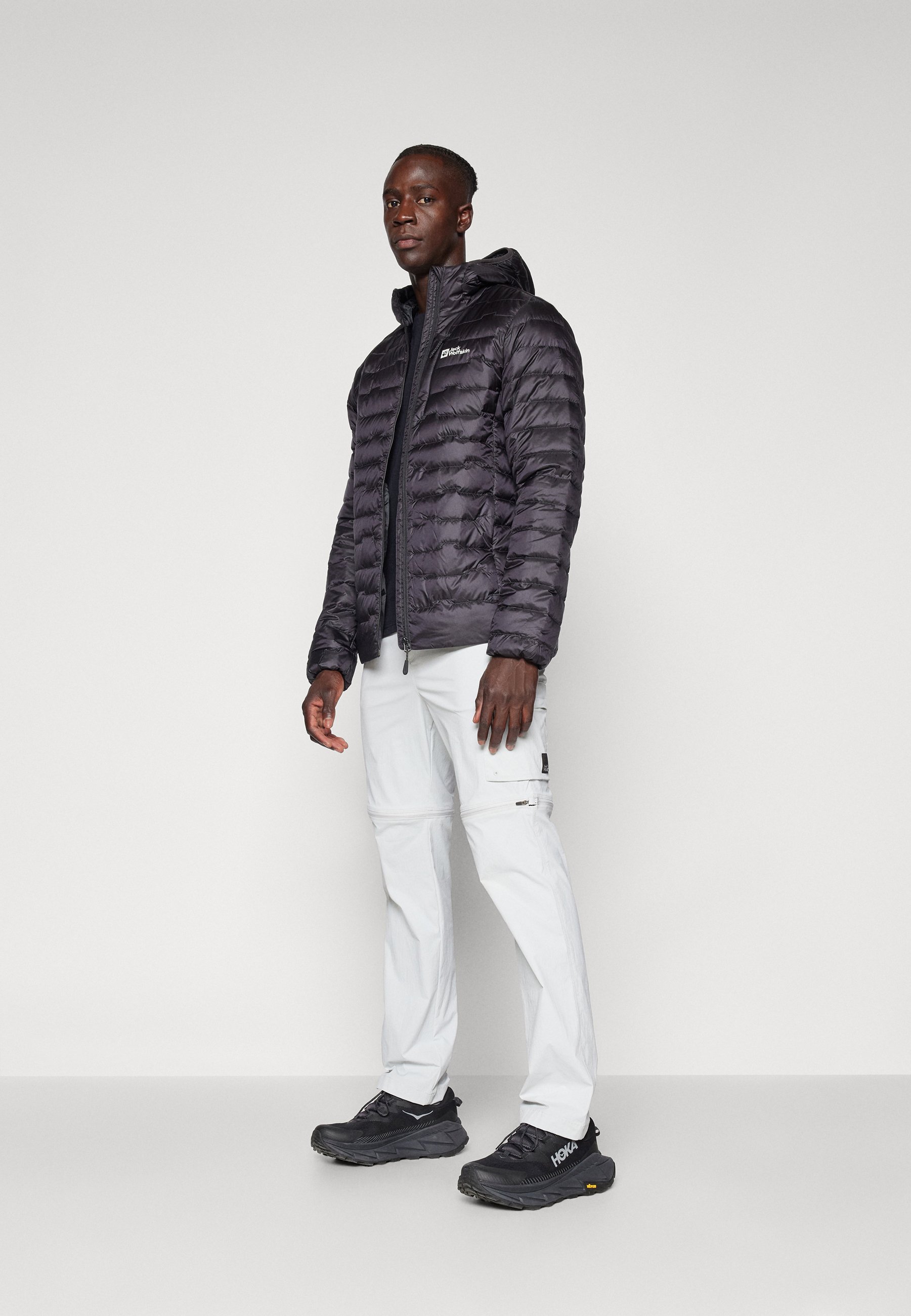 Jack Wolfskin PASSAMANI - Down jacket - phantom/black - Zalando