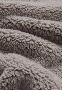 Next BORG ZIP NECK - Fleece trui - stone neutral