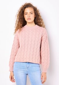 Apricot CABLE KNIT  - Stickad tröja - pink