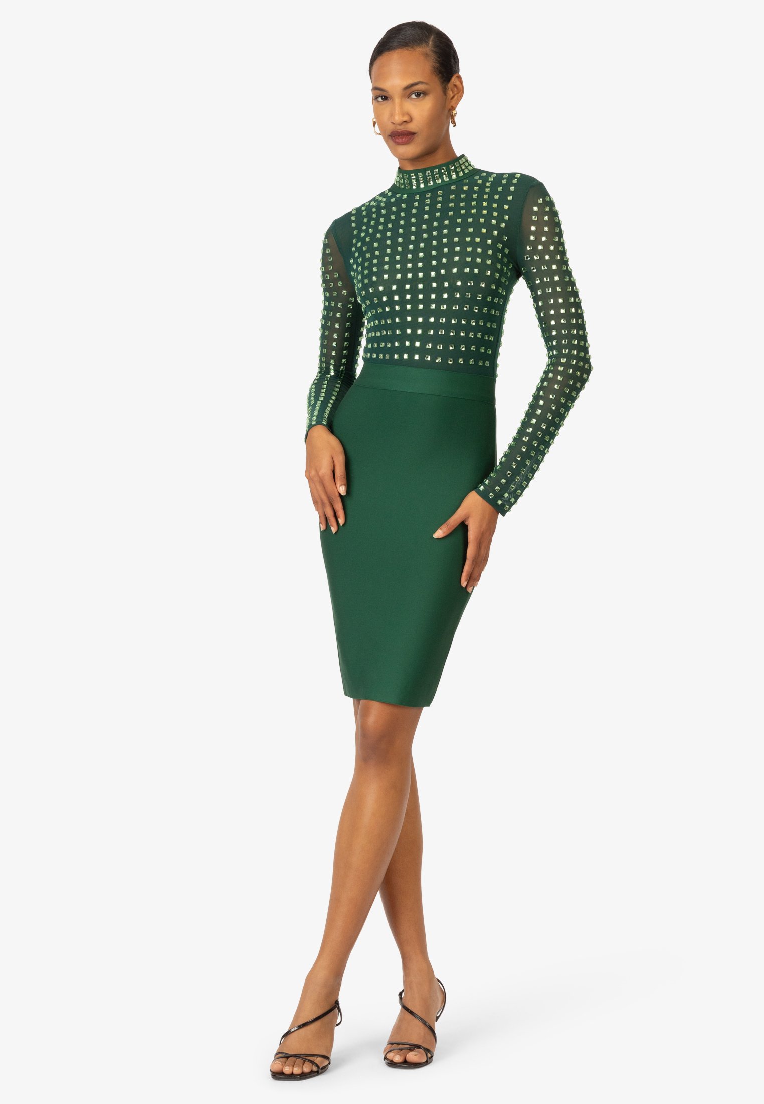 Kraimod BANDAGE - Cocktail dress / Party dress - dunkelgrn/dark green -  Zalando