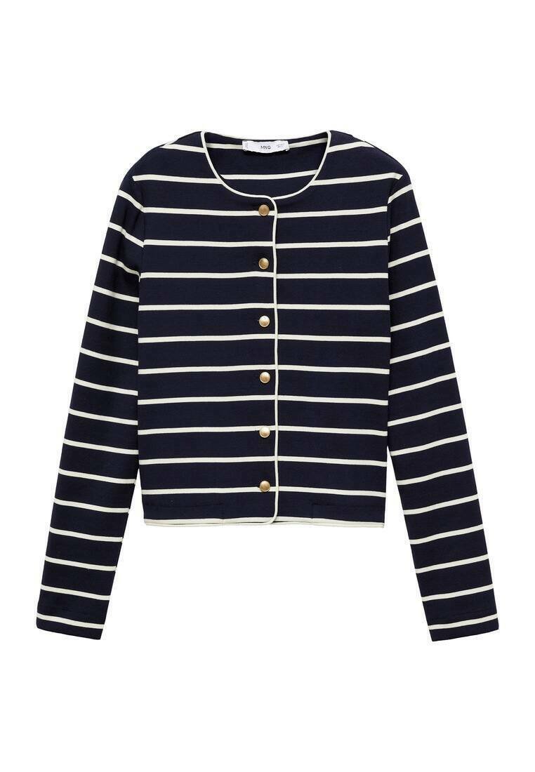 Mango Vest koningsblauw